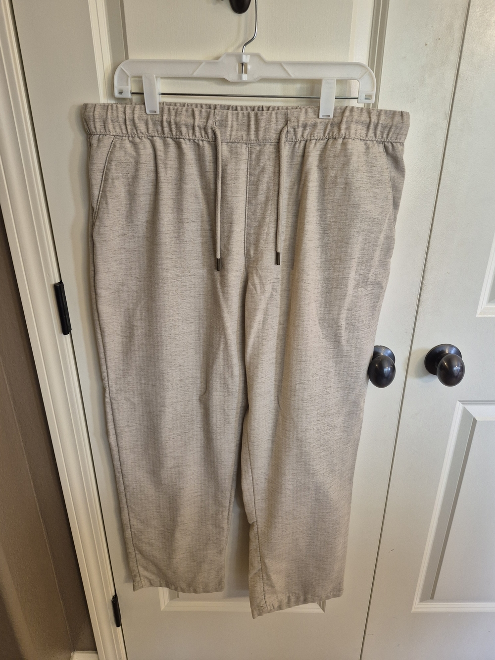 Goodfellow & Co Men's Drawstring Joggers in Light Tan Heather